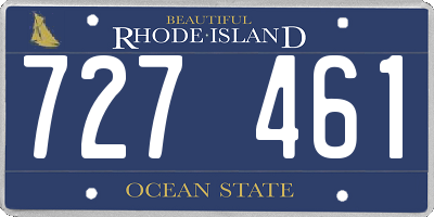 RI license plate 727461