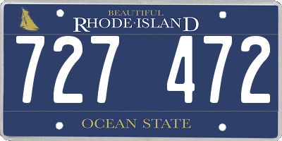 RI license plate 727472