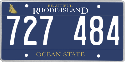 RI license plate 727484
