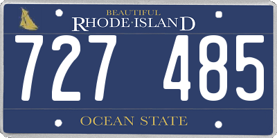 RI license plate 727485
