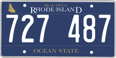 RI license plate 727487