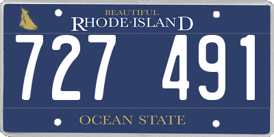 RI license plate 727491