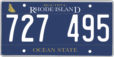 RI license plate 727495