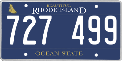 RI license plate 727499