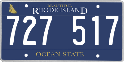 RI license plate 727517