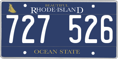 RI license plate 727526