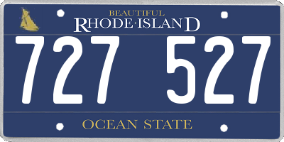 RI license plate 727527