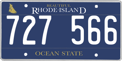 RI license plate 727566