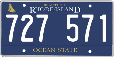 RI license plate 727571
