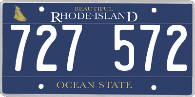RI license plate 727572