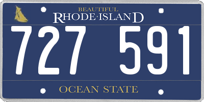 RI license plate 727591