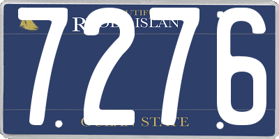RI license plate 7276