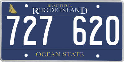 RI license plate 727620