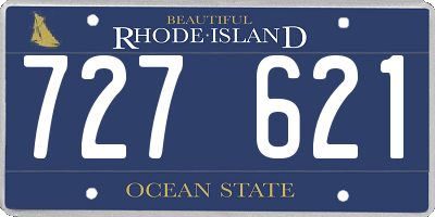 RI license plate 727621