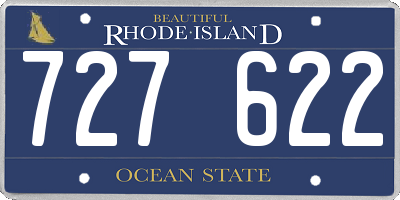 RI license plate 727622