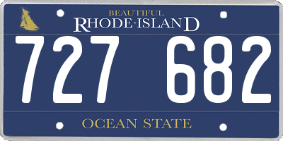 RI license plate 727682