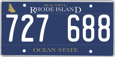 RI license plate 727688