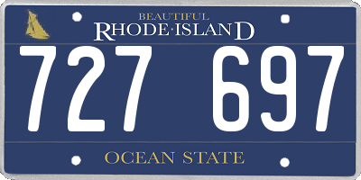 RI license plate 727697