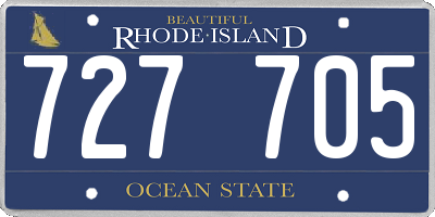 RI license plate 727705