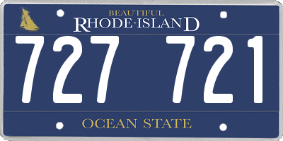 RI license plate 727721