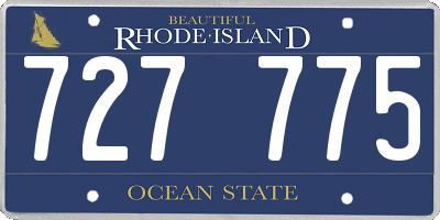 RI license plate 727775