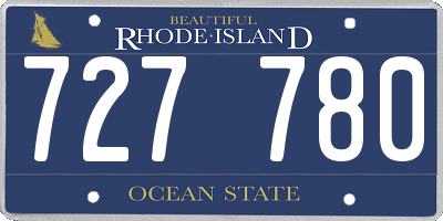 RI license plate 727780