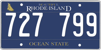 RI license plate 727799