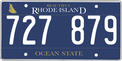 RI license plate 727879