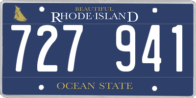 RI license plate 727941