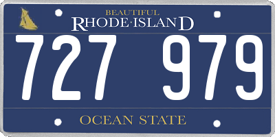 RI license plate 727979