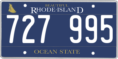 RI license plate 727995