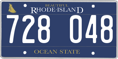 RI license plate 728048