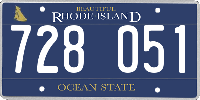 RI license plate 728051