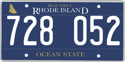 RI license plate 728052