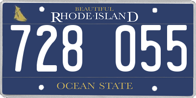 RI license plate 728055