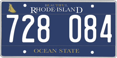 RI license plate 728084