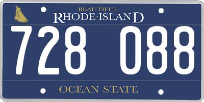 RI license plate 728088