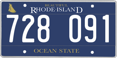 RI license plate 728091