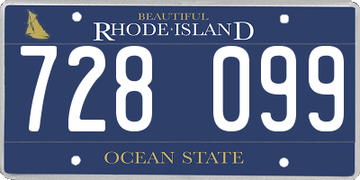 RI license plate 728099