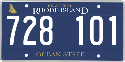 RI license plate 728101