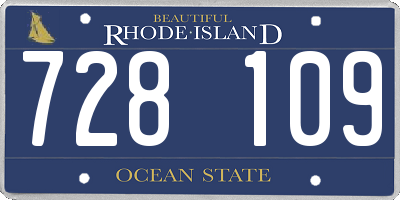 RI license plate 728109