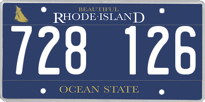 RI license plate 728126
