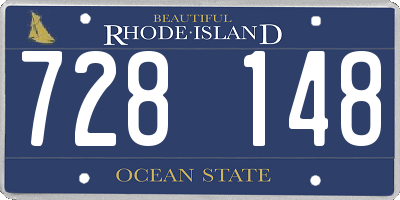 RI license plate 728148