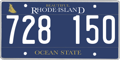 RI license plate 728150