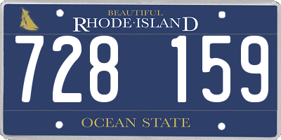 RI license plate 728159