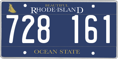 RI license plate 728161