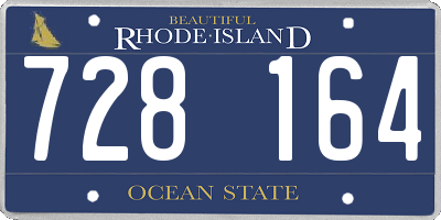 RI license plate 728164