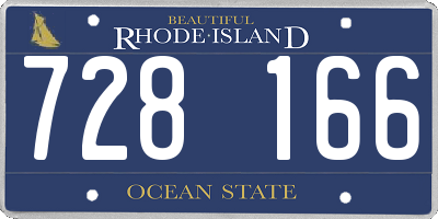 RI license plate 728166