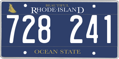 RI license plate 728241