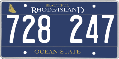 RI license plate 728247